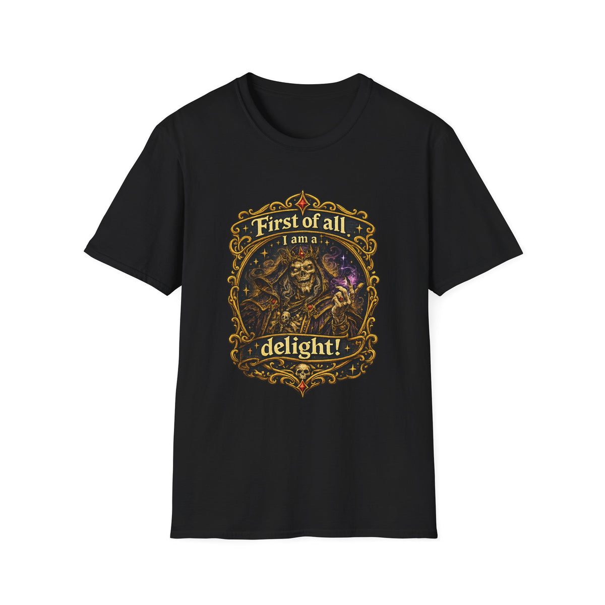 “First of All I Am a Delight” Fantasy Graphic Tee
