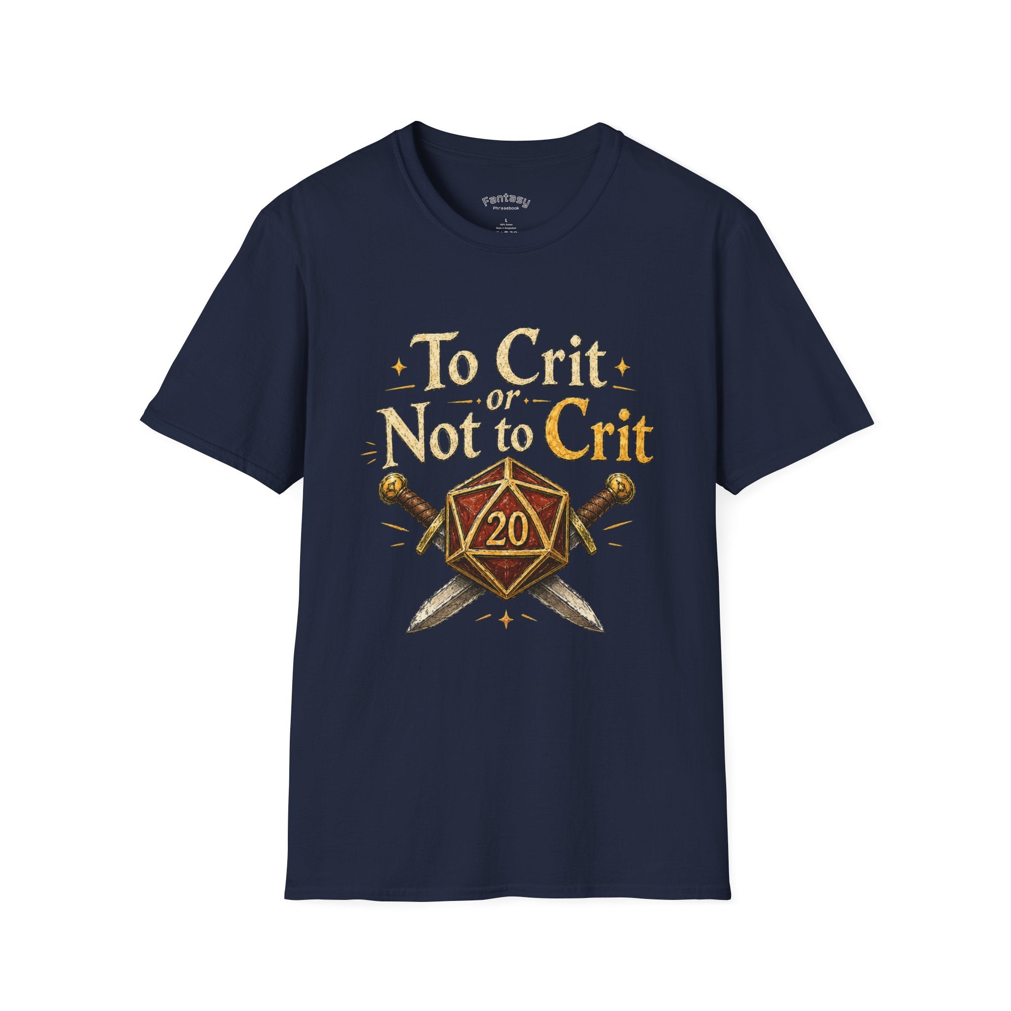 To Crit or Not to Crit T-Shirt | D20 Dice RPG Gaming Tee