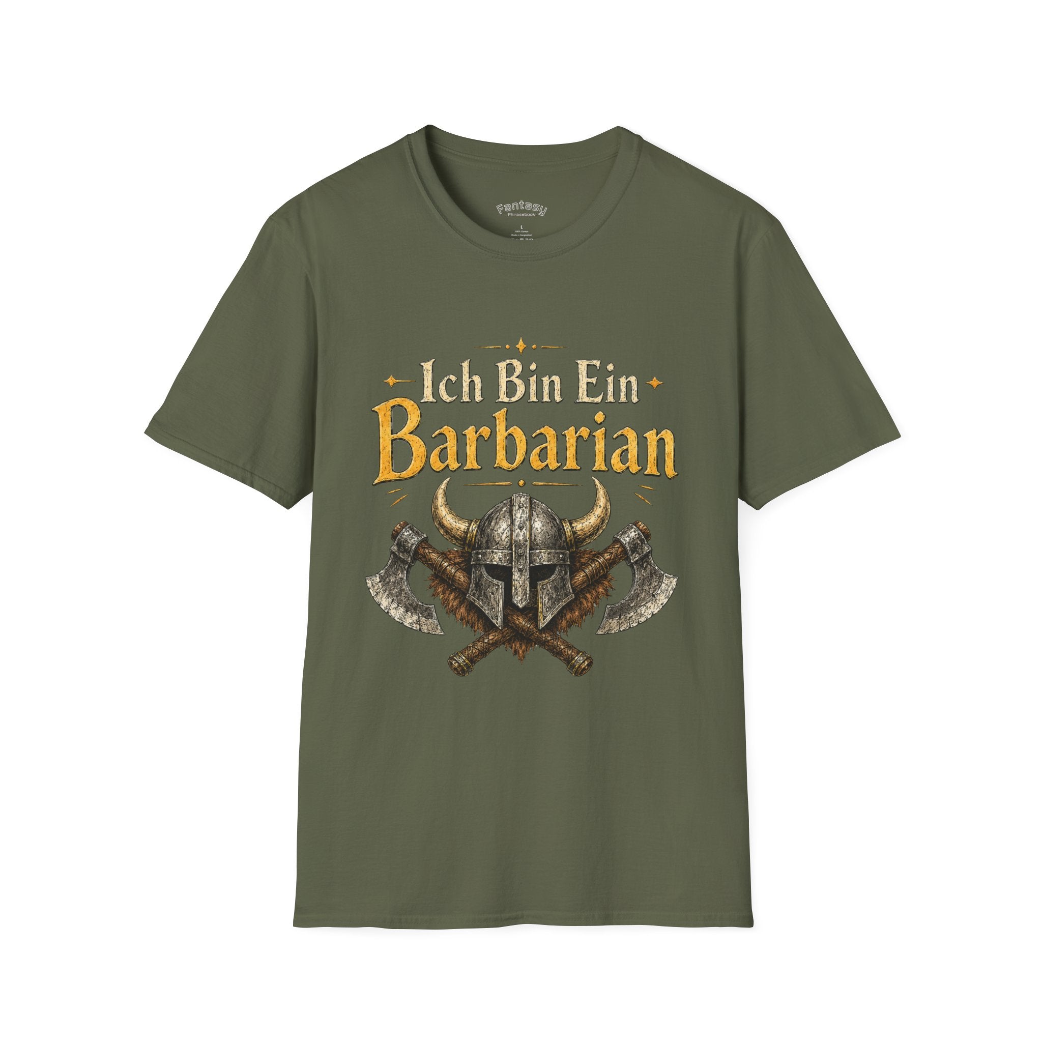 Ich Bin Es Barbarian T-Shirt | Funny Fantasy Tabletop Gaming Quote