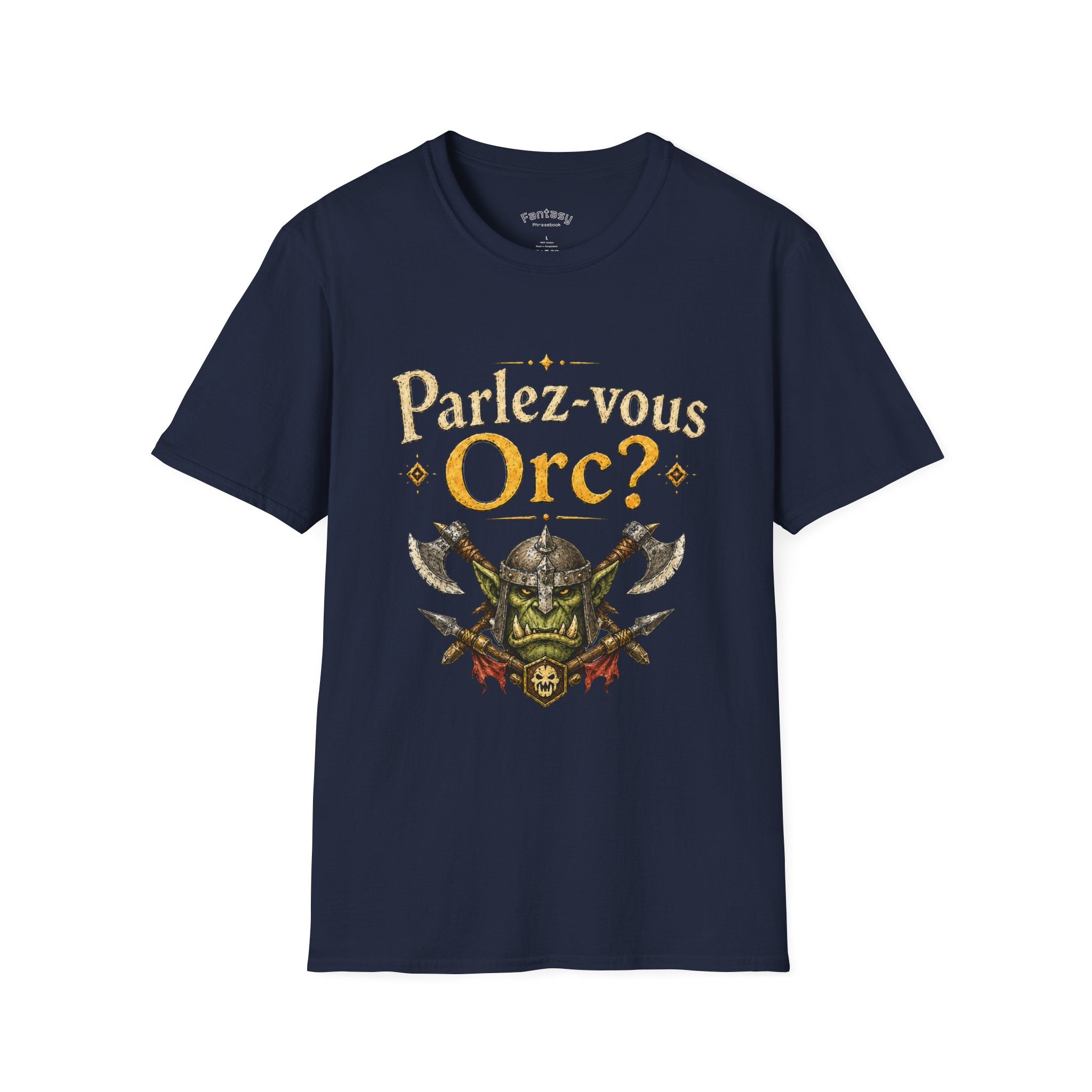 Parlez-vous Orc? T-Shirt | Funny Fantasy RPG Orc Illustration