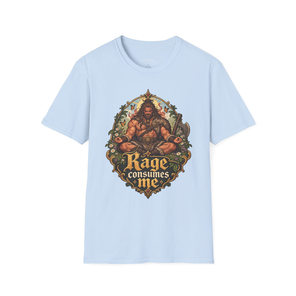 Rage Consumes Me T-Shirt — Fantasy Barbarian RPG Shirt