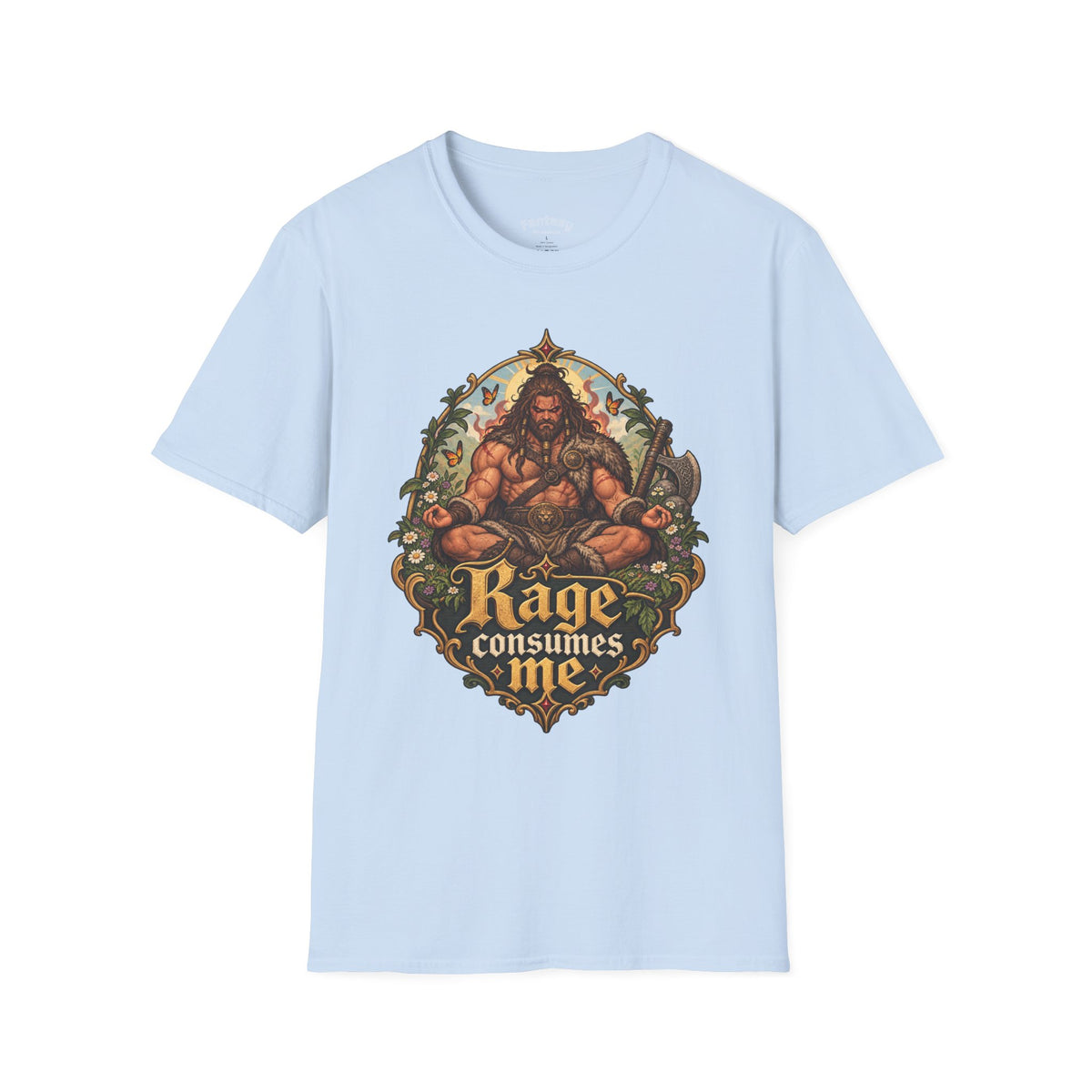 Rage Consumes Me T-Shirt — Fantasy Barbarian RPG Shirt
