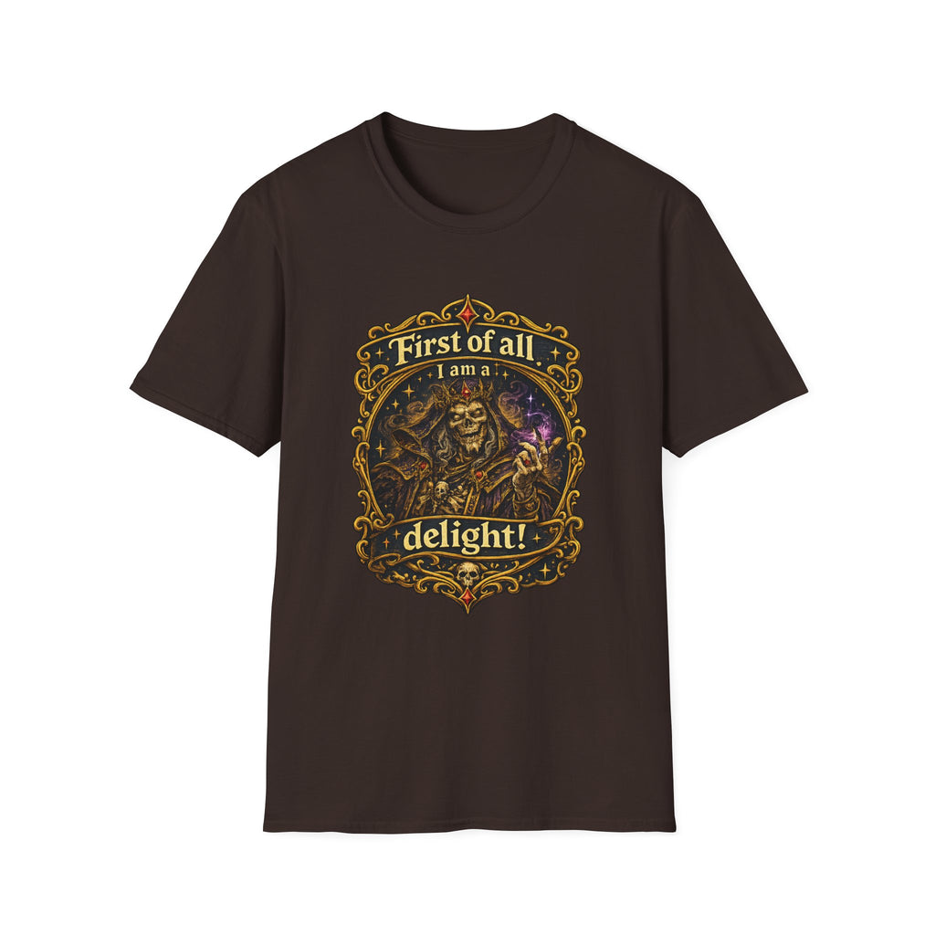 “First of All I Am a Delight” Fantasy Graphic Tee