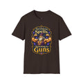 Too Close for Spells, Switching to Guns Wizard TTRPG Tee