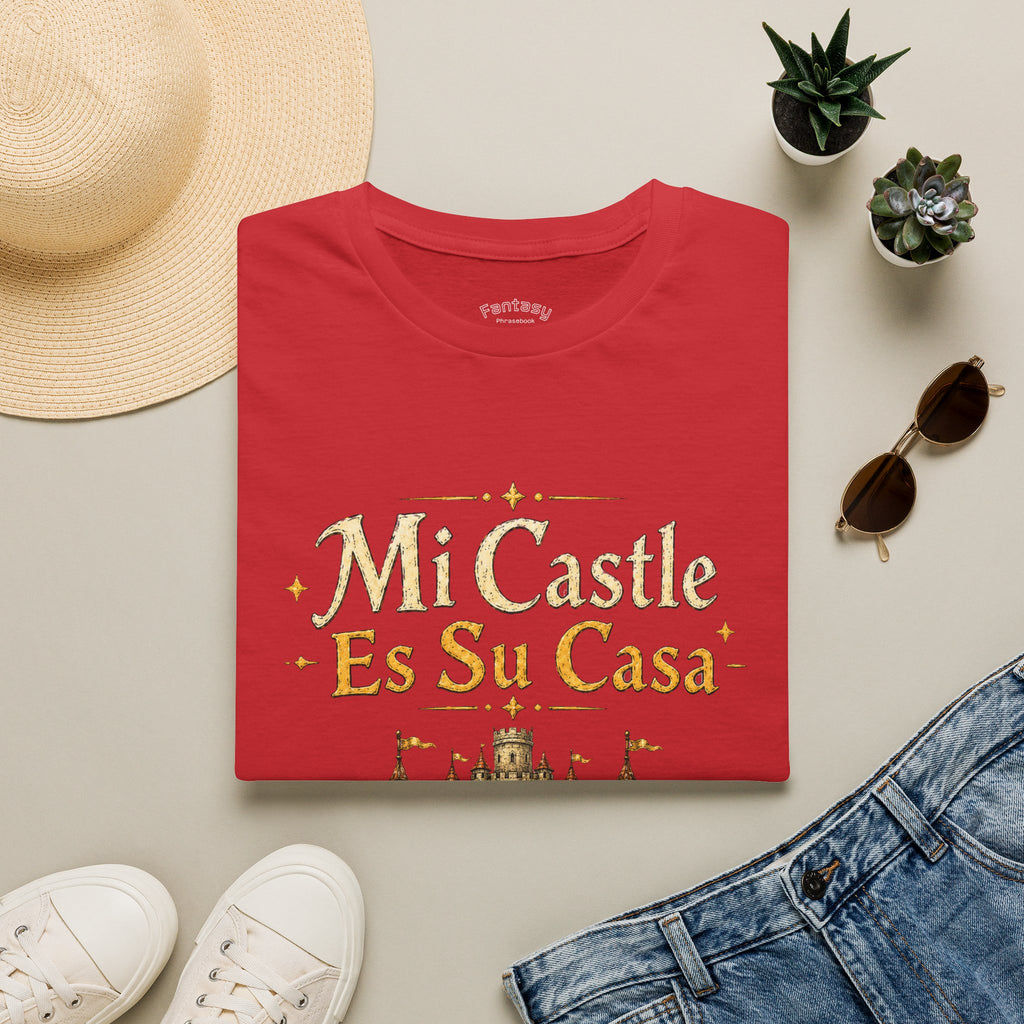 My Castle Is Your House T-Shirt | Funny Tabletop Gaming Spanish Phrase