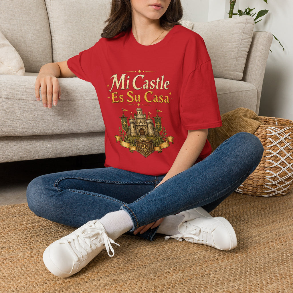 My Castle Is Your House T-Shirt | Funny Tabletop Gaming Spanish Phrase