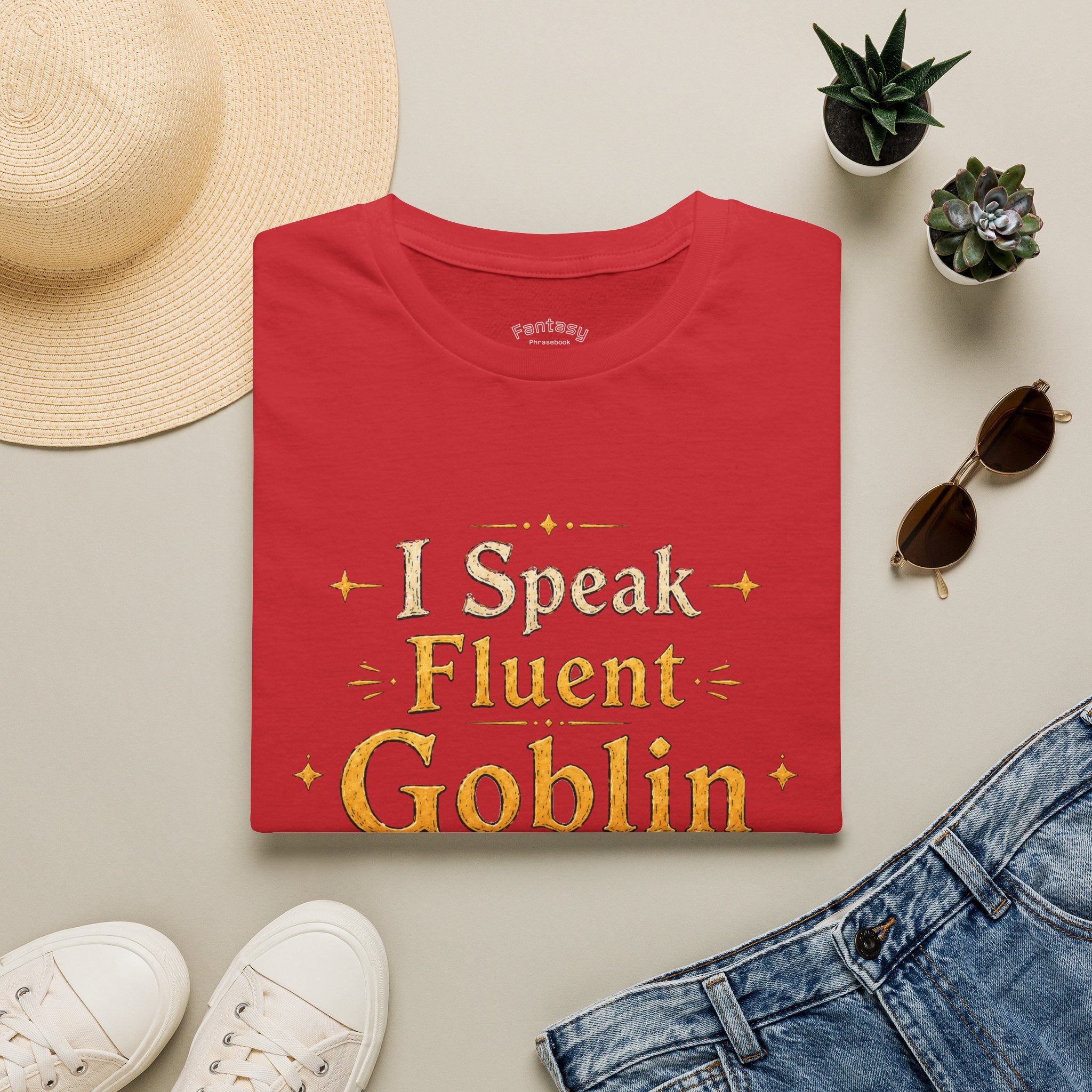 I Speak Fluent Goblin T-Shirt | Fantasy Creature Graphic Tee