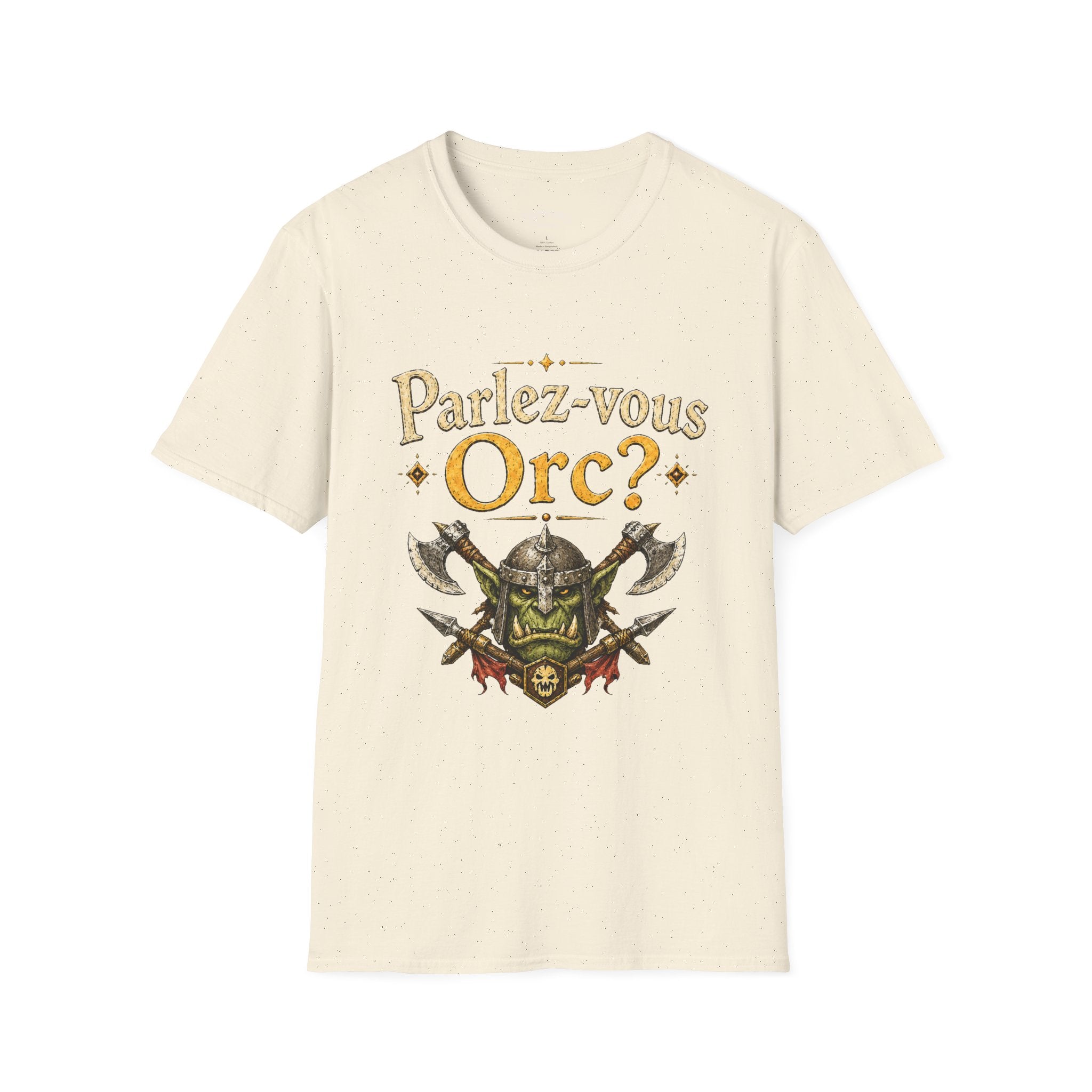 Parlez-vous Orc? T-Shirt | Funny Fantasy RPG Orc Illustration