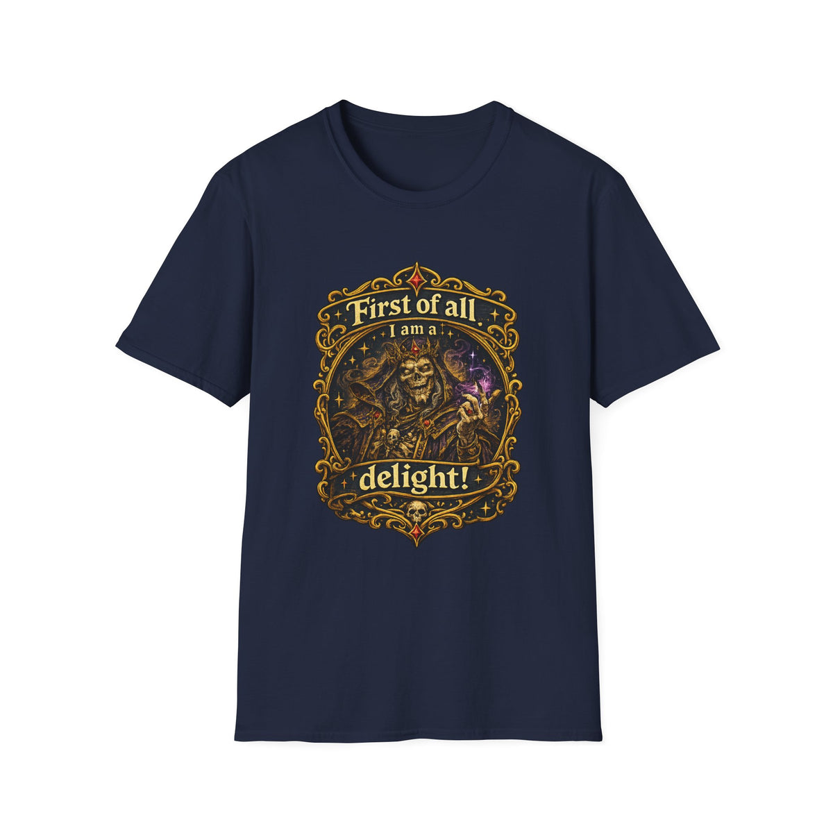 “First of All I Am a Delight” Fantasy Graphic Tee