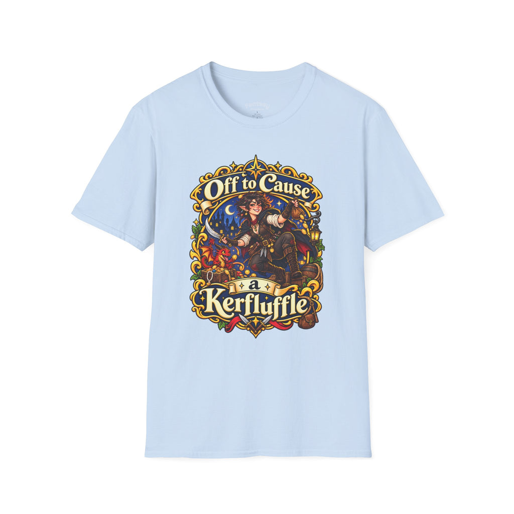 Off to Cause a Kerfluffle T-Shirt — Fantasy Adventure Graphic Tee