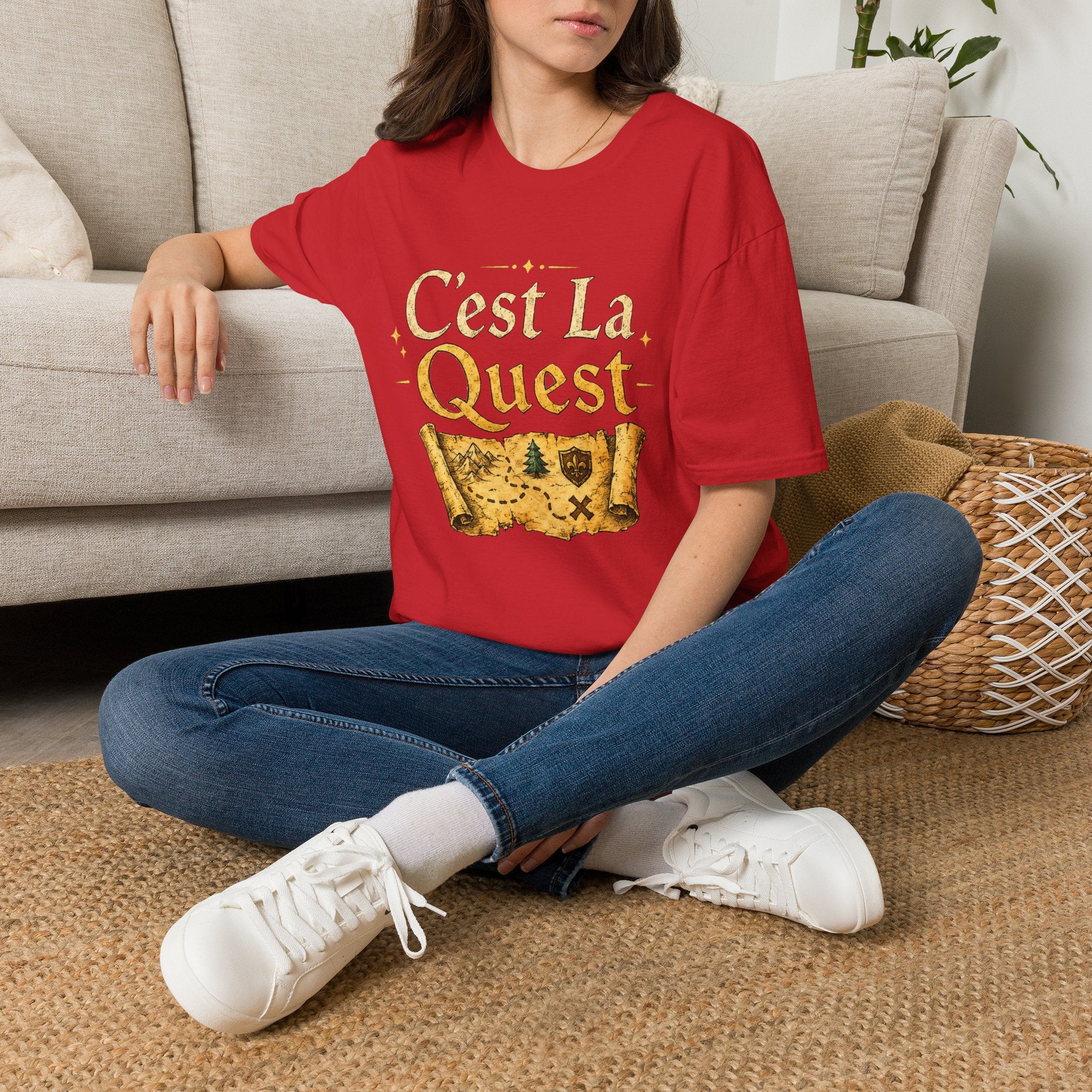 C'est La Quest T-Shirt | RPG Map Treasure Design