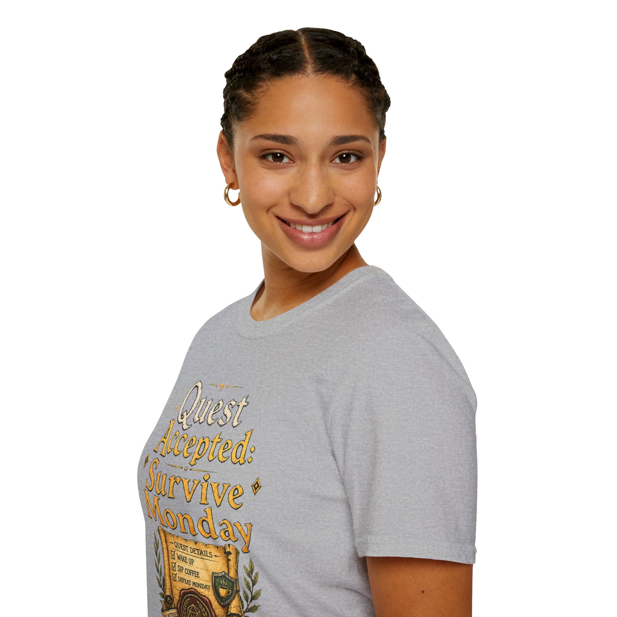 Quest Accepted: Survive Monday T‑Shirt