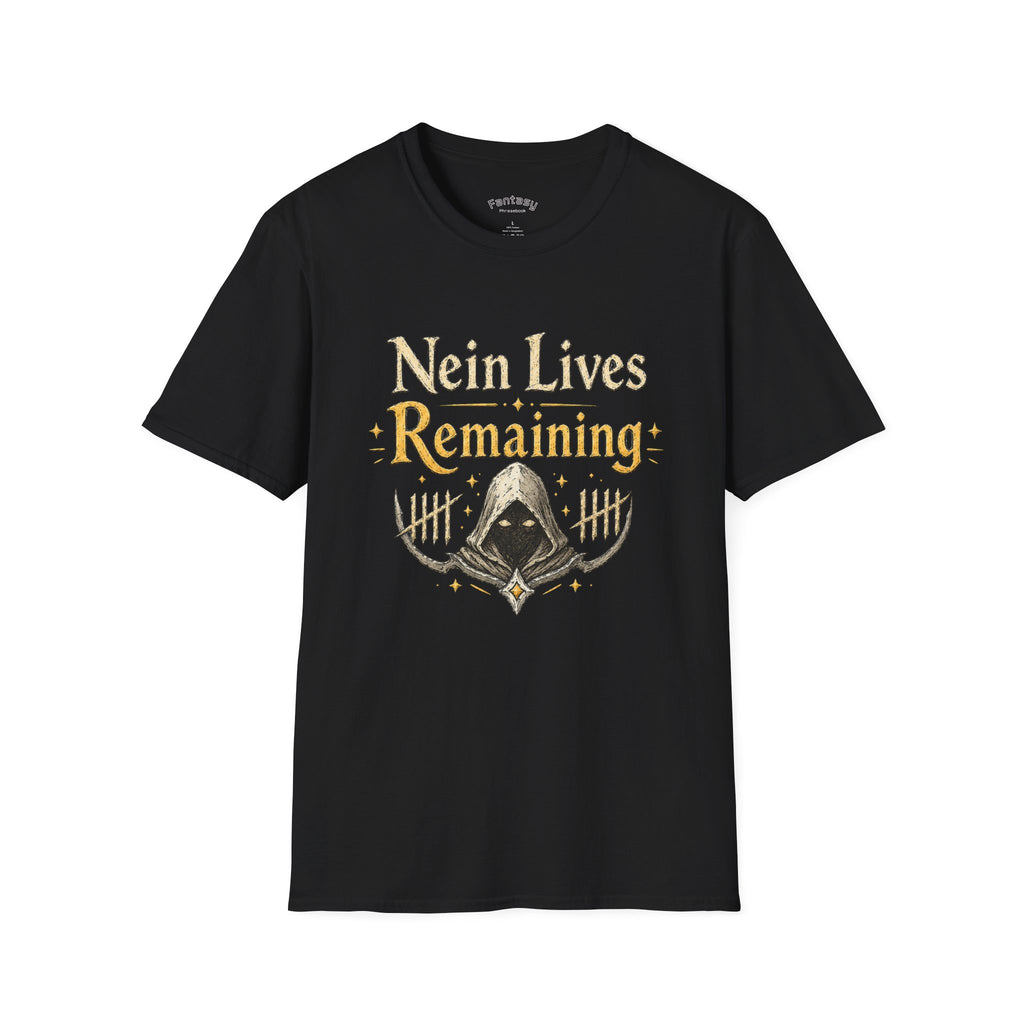 Nein Lives Remaining T-Shirt | Funny German Wordplay