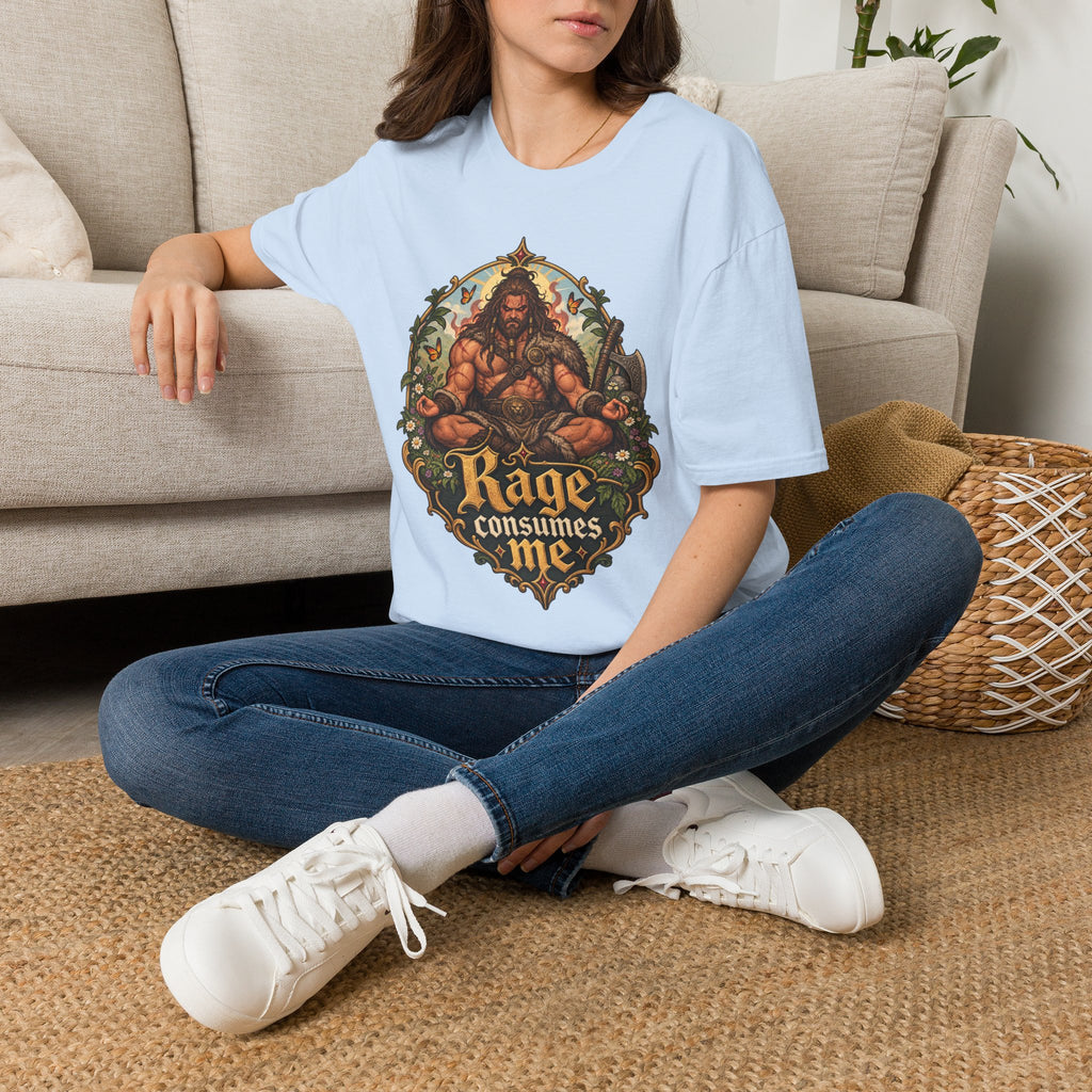 Rage Consumes Me T-Shirt — Fantasy Barbarian RPG Shirt