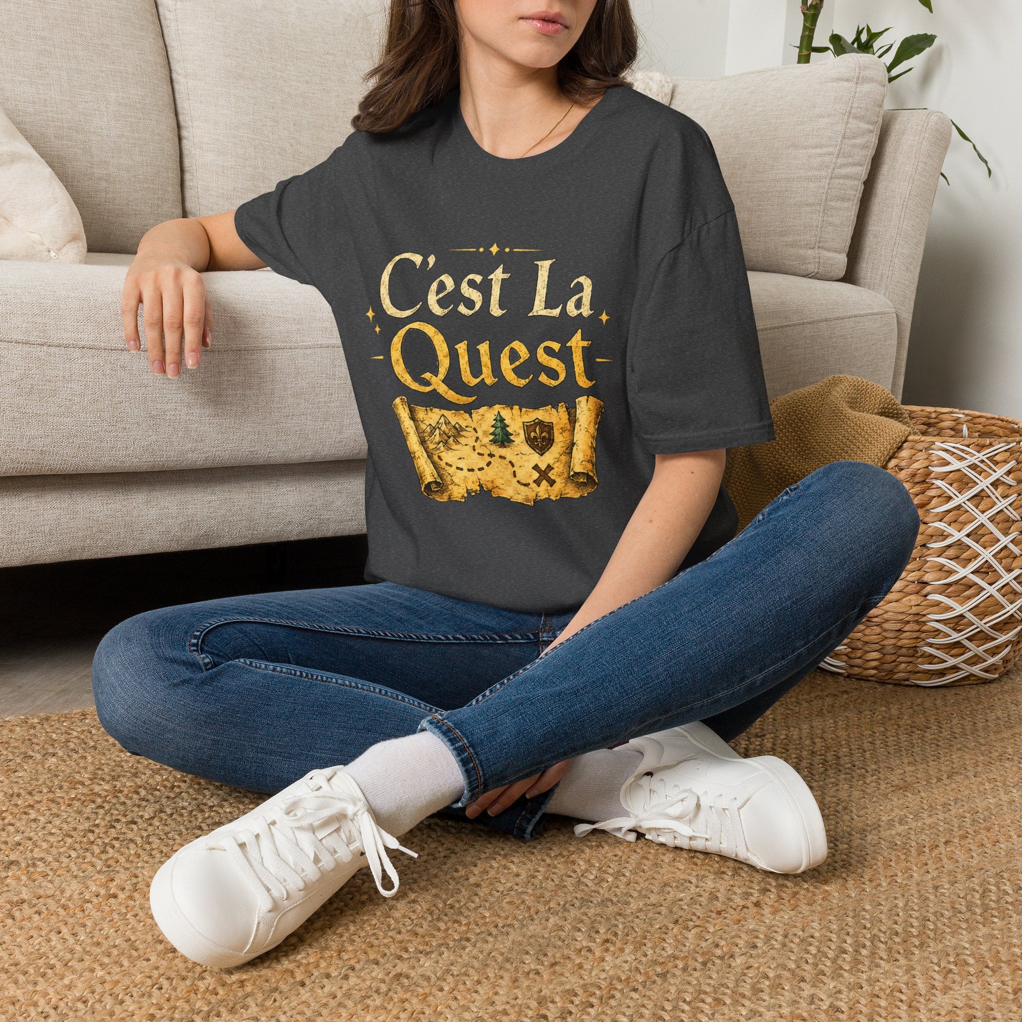 C'est La Quest T-Shirt | RPG Map Treasure Design