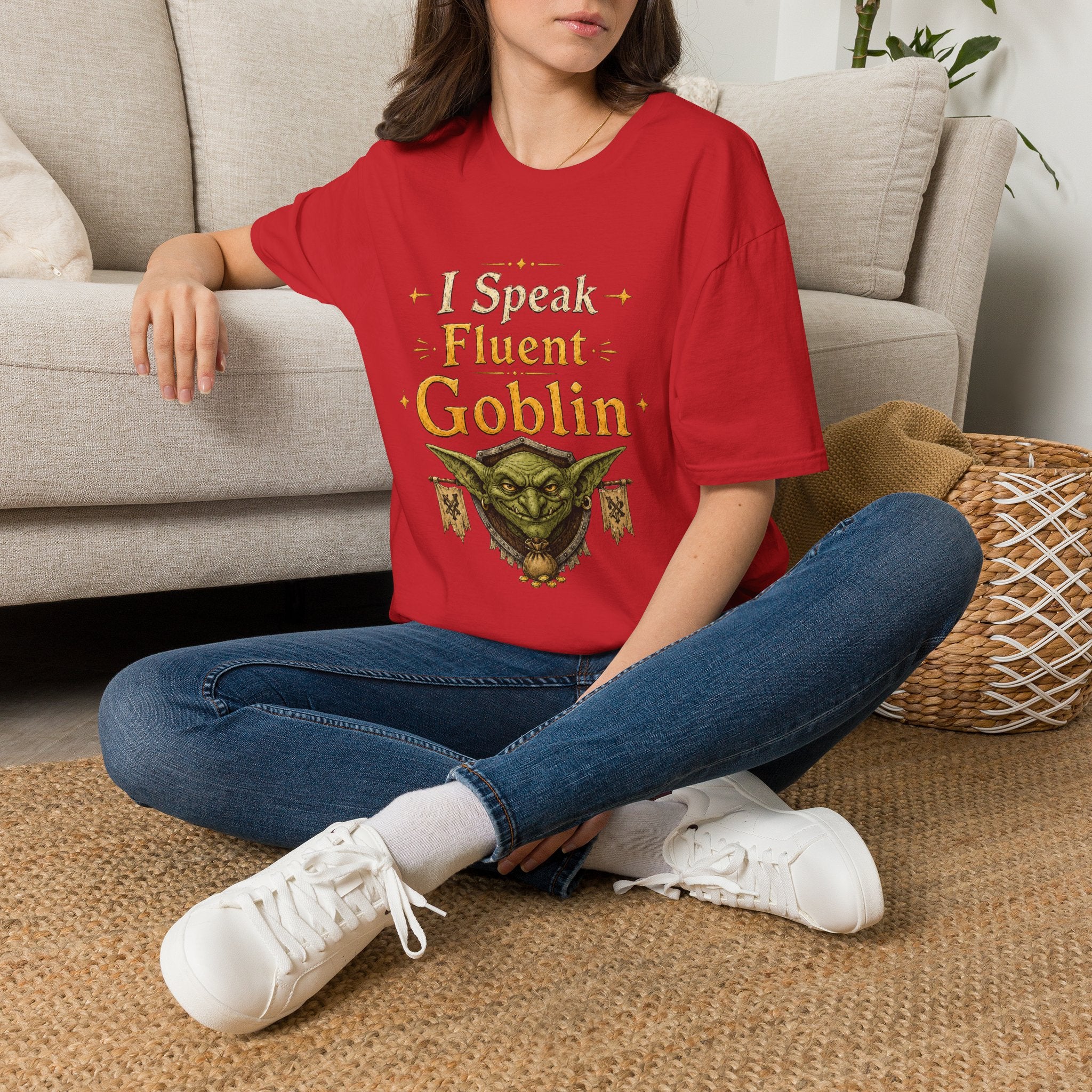 I Speak Fluent Goblin T-Shirt | Fantasy Creature Graphic Tee